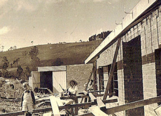 Building the Cottage at A Country House